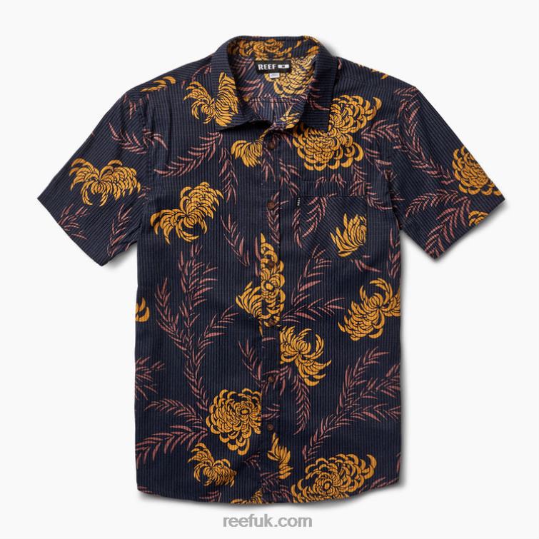 Night Sky 2286N635 Cole Short Sleeve Shirt Reef Men