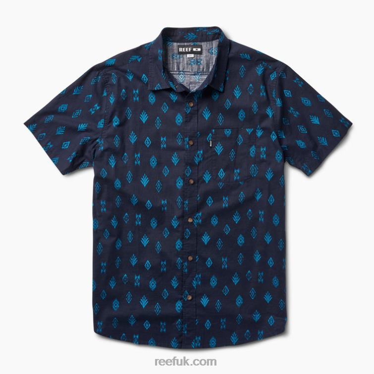Night Sky 2286N649 Travis Short Sleeve Shirt Reef Men