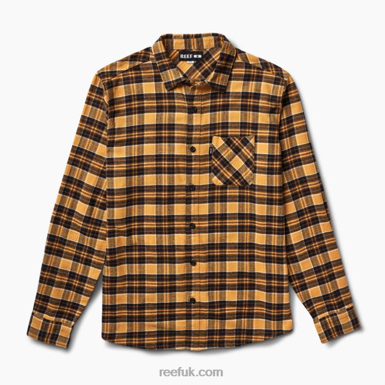 Oak Bluff 2286N667 Kosma Long Sleeve Flannel Shirt Reef Men