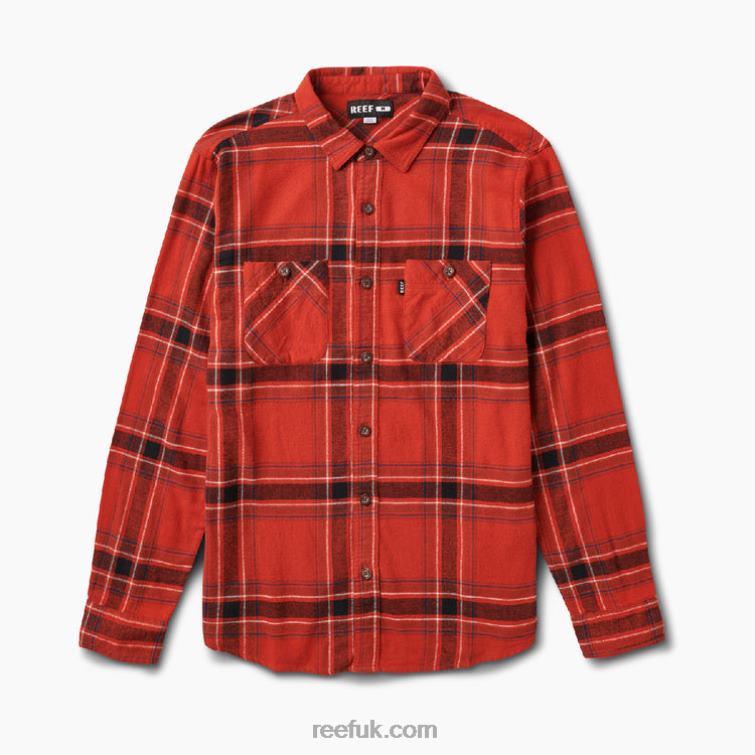 Red Ochre 2286N661 Vaughn Flannel Woven Shirt Reef Men