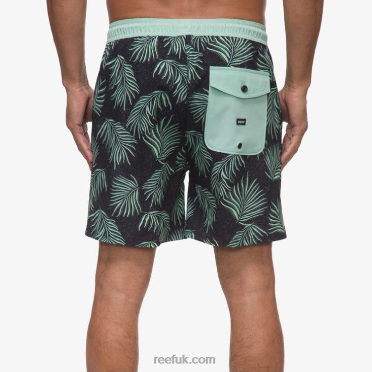 Caviar 2286N692 Reno Elastic Waist Board Short 17\" Reef Men