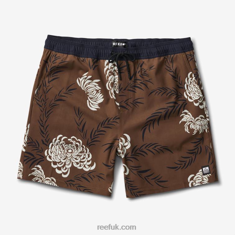 Dark Olive 2286N696 John Volley Short 17" Reef Men