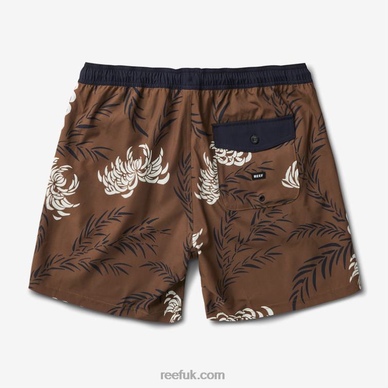 Dark Olive 2286N696 John Volley Short 17\" Reef Men