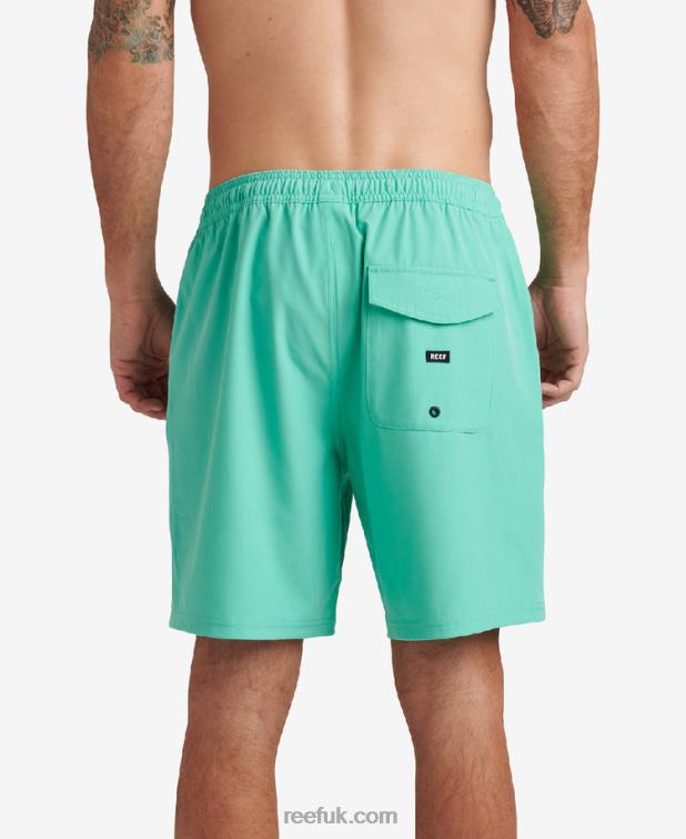 Electric Green 2286N704 Jackson Board Short 17\" Reef Men