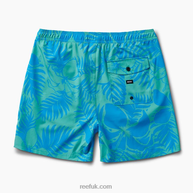 Electric Green 2286N717 Walton Board Short 19\" Reef Men