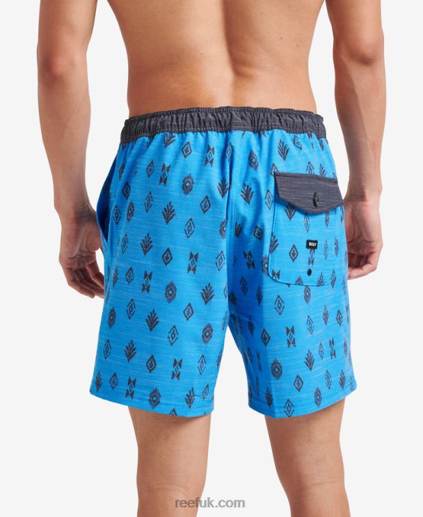 French Blue 2286N703 Billy Volley Short 17\" Reef Men