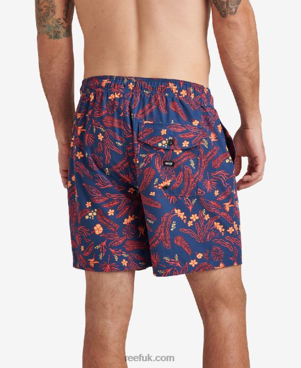Insignia Blue 2286N715 Everett Board Short 17\" Reef Men