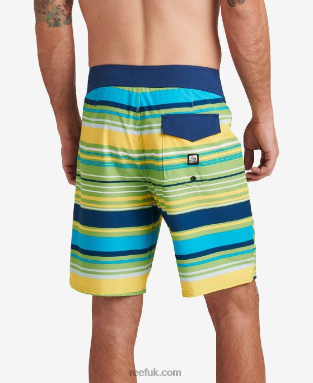 Lime 2286N705 Sharpe Board Short 19\" Reef Men