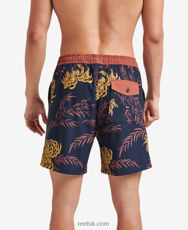 Night Sky 2286N695 John Volley Short 17\" Reef Men