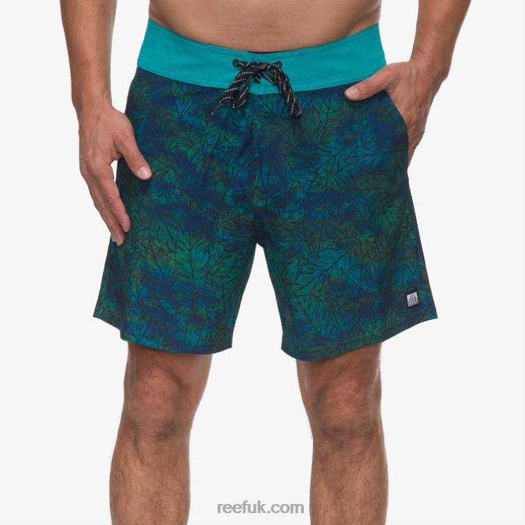 Tile Blue 2286N690 Worley Board Short 17" Reef Men