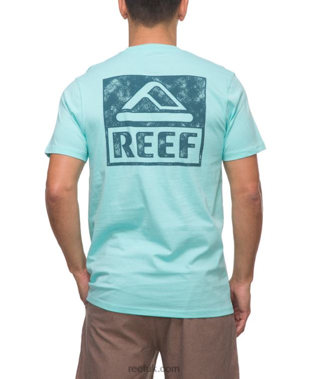 Aruba Blue 2286N578 Wellie Short Sleeve Tee Reef Men