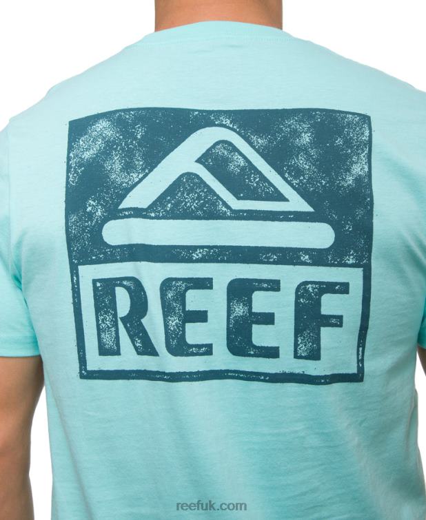 Aruba Blue 2286N578 Wellie Short Sleeve Tee Reef Men