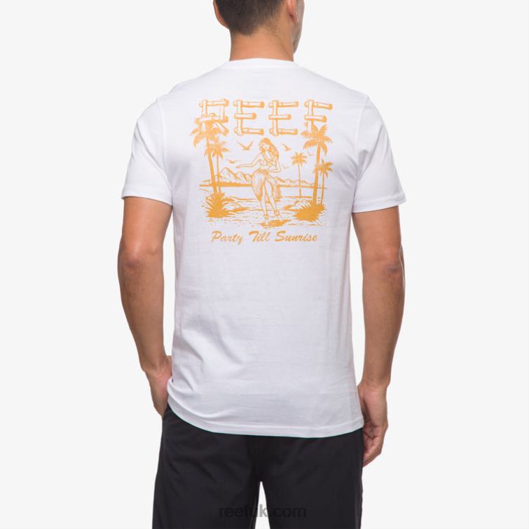 Bright White 2286N559 Island Girl Short Sleeve Tee Reef Men