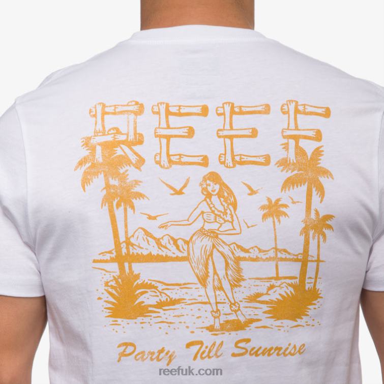 Bright White 2286N559 Island Girl Short Sleeve Tee Reef Men
