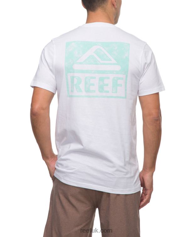 Bright White 2286N560 Wellie Short Sleeve Tee Reef Men