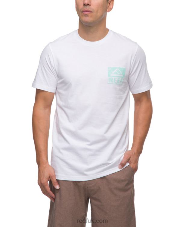 Bright White 2286N560 Wellie Short Sleeve Tee Reef Men