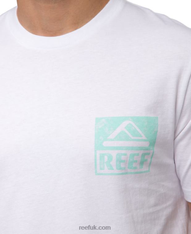 Bright White 2286N560 Wellie Short Sleeve Tee Reef Men