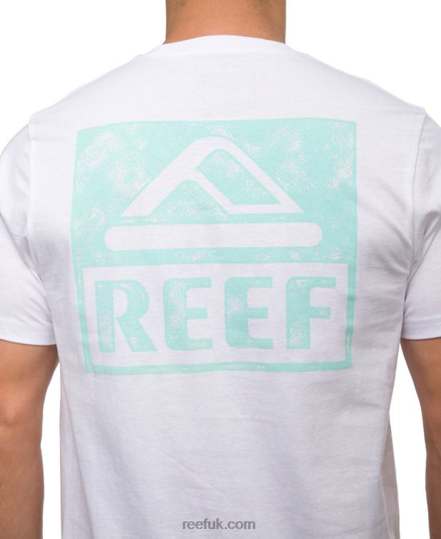 Bright White 2286N560 Wellie Short Sleeve Tee Reef Men