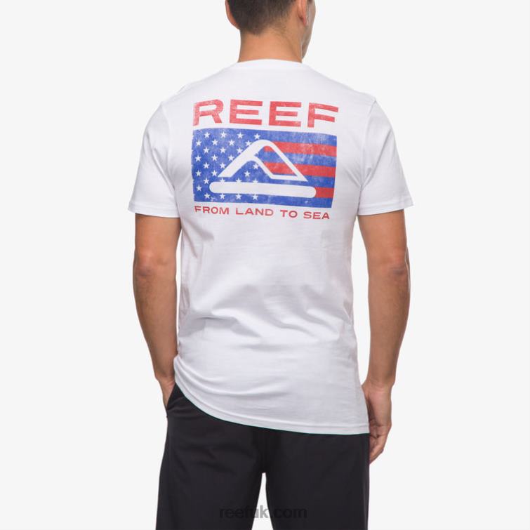 Bright White 2286N564 Beverly Short Sleeve Tee Reef Men