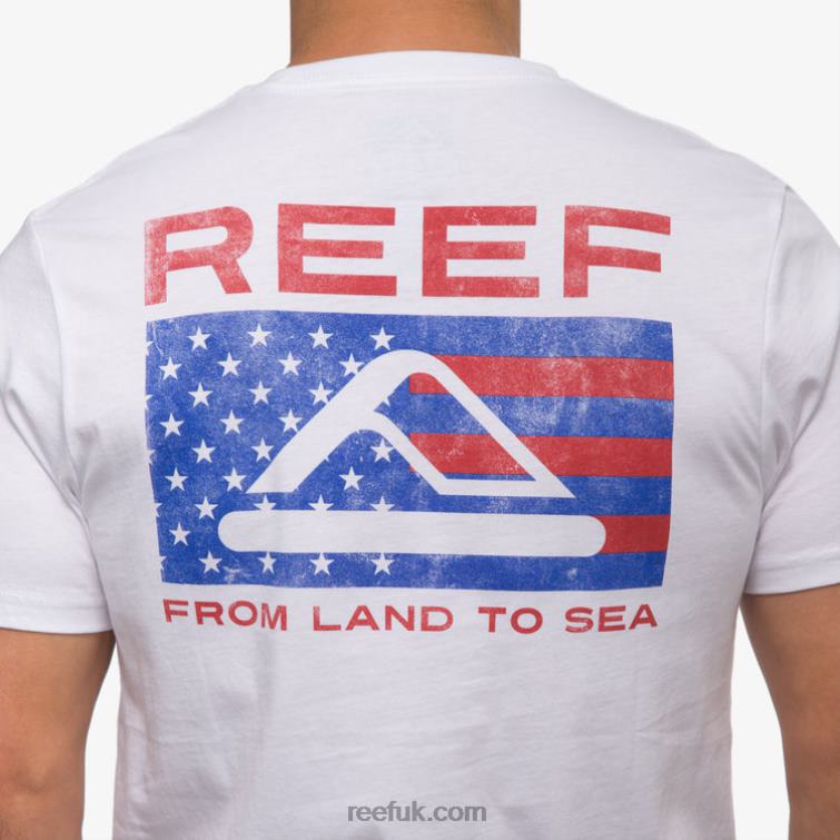 Bright White 2286N564 Beverly Short Sleeve Tee Reef Men