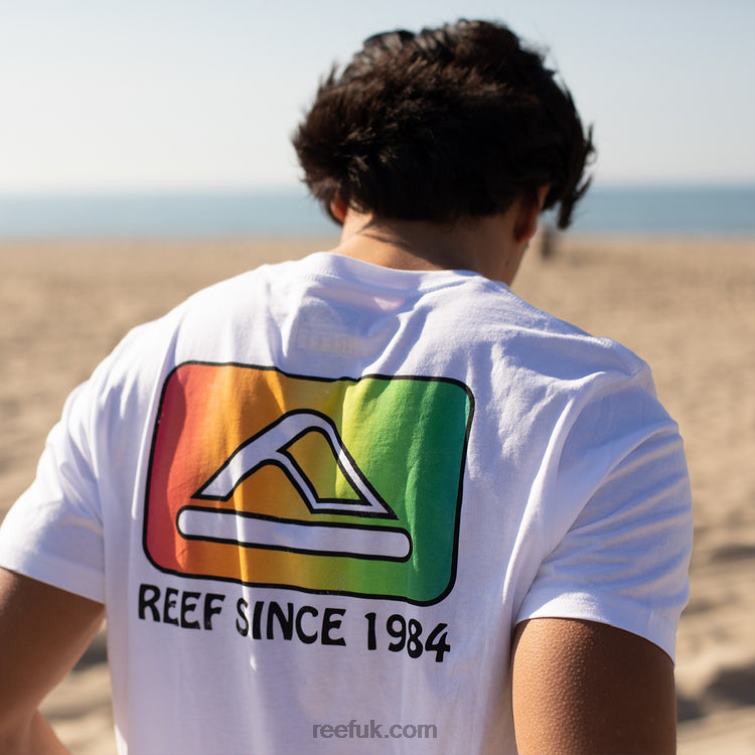 Bright White 2286N570 Cardwick Short Sleeve Tee Reef Men