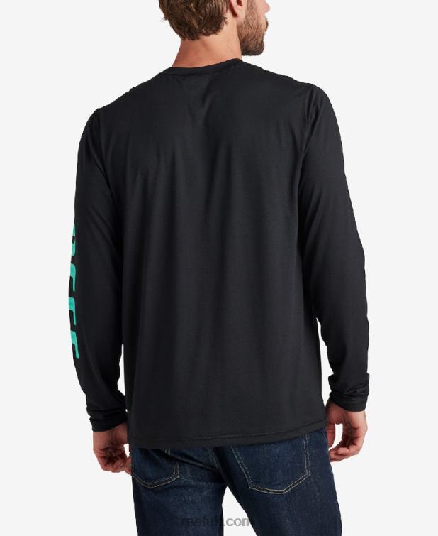 Caviar 2286N615 Yuna Long Sleeve Rash Guard Tee Reef Men