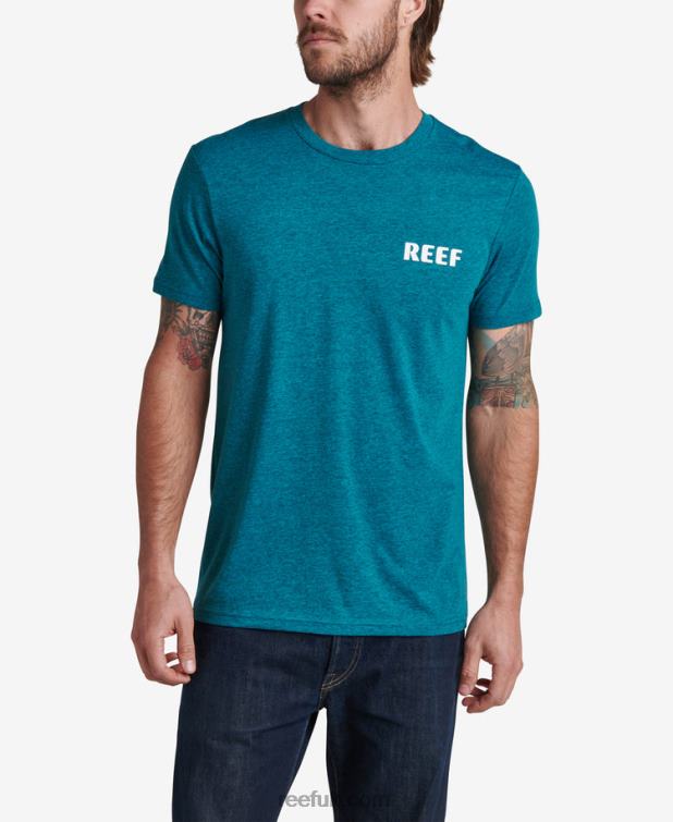 Cyan Black Heather 2286N575 Unite Short Sleeve Tee Reef Men