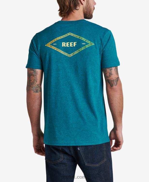 Cyan Black Heather 2286N575 Unite Short Sleeve Tee Reef Men