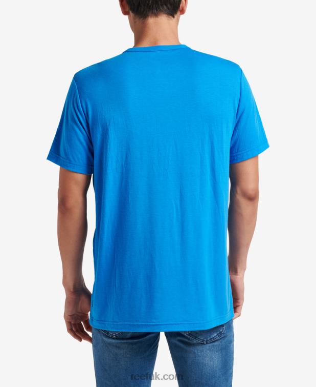 French Blue 2286N598 Smith Short Sleeve Pocket Knit Tee Reef Men