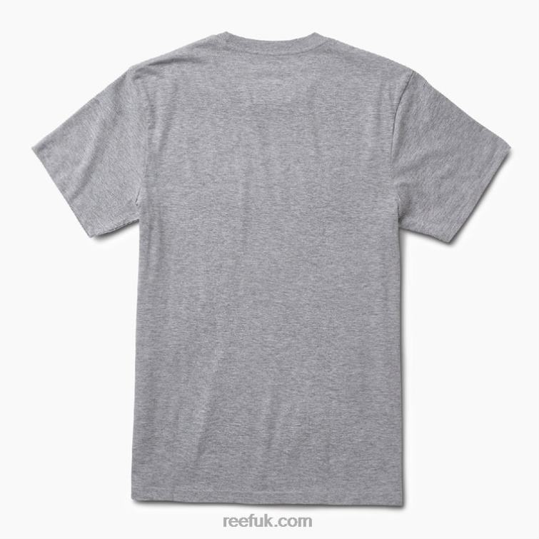 Grey Heather 2286N619 Driver Short Sleeve Tee Reef Men