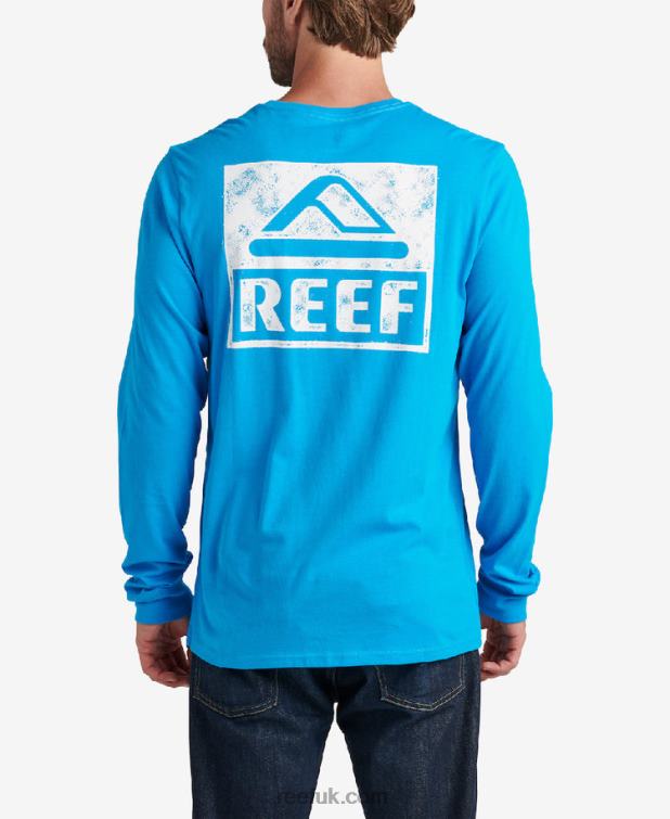 Hawaiian Ocean 2286N603 Wellie Graphic Long Sleeve Tee Reef Men