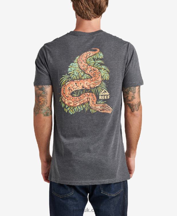 Heather Charcoal 2286N606 Abra Short Sleeve Tee Reef Men