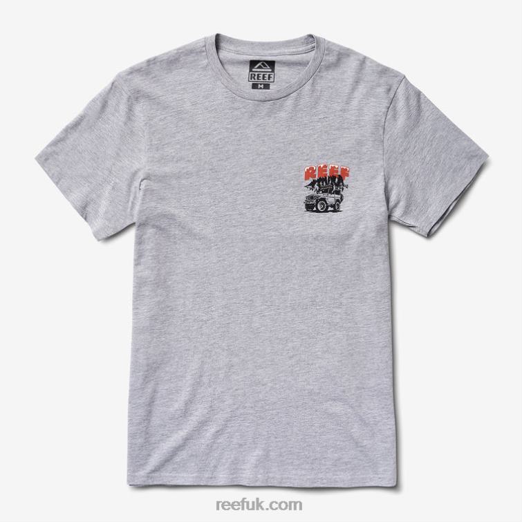 Heather Grey 2286N587 Timber Short Sleeve Tee Reef Men