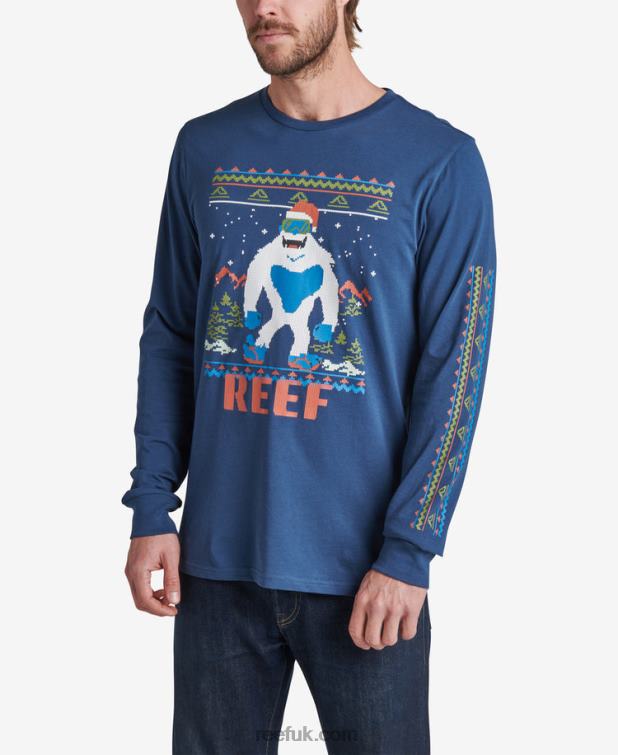Insignia Blue 2286N595 Party Animal Long Sleeve Tee Reef Men