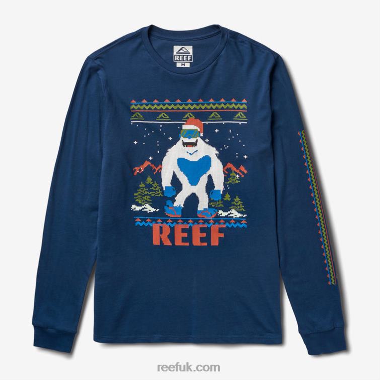 Insignia Blue 2286N595 Party Animal Long Sleeve Tee Reef Men