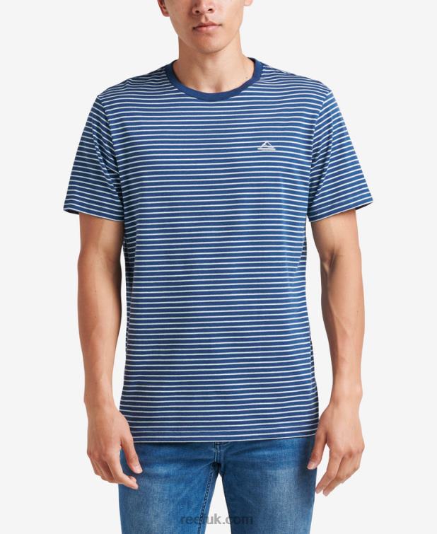 Insignia Blue 2286N609 Rumson Short Sleeve Stripe Tee Reef Men