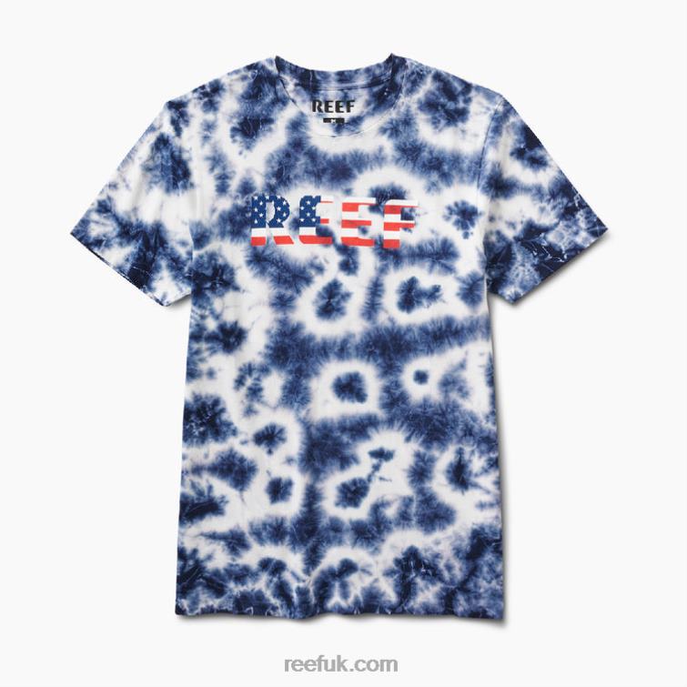 Insignia Blue Cloud 2286N596 Measure Short Sleeve Tee Reef Men