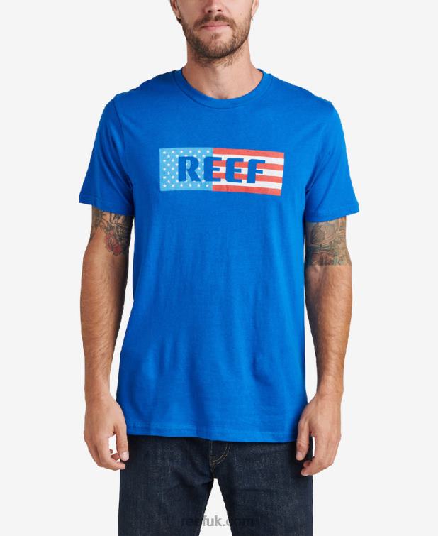 Lapis 2286N620 Stetson Short Sleeve Tee Reef Men