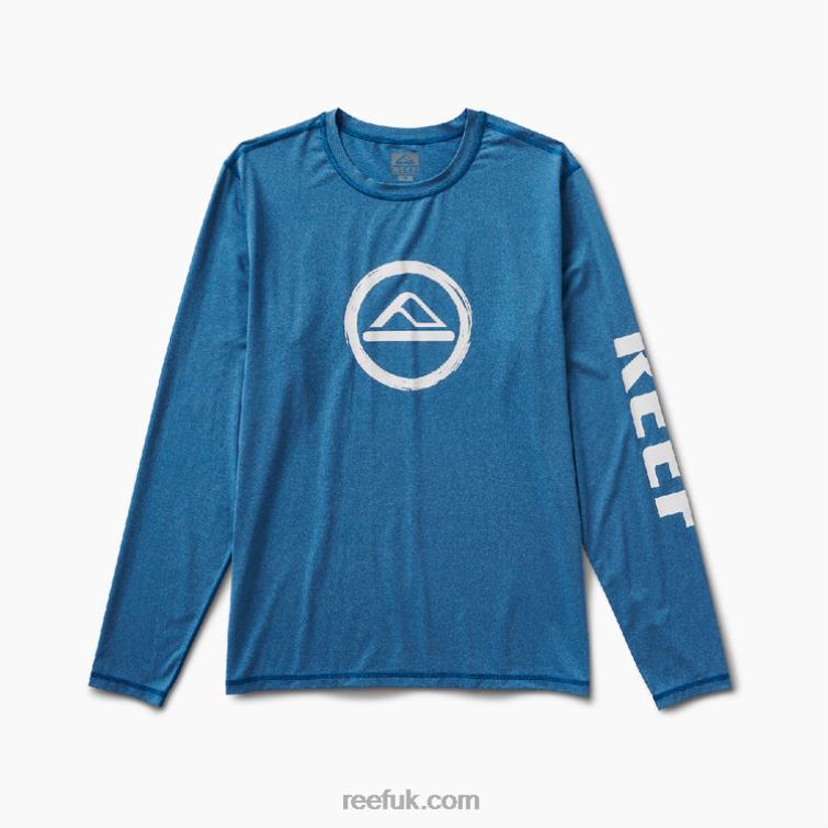 Lapis Blue 2286N602 Yuna Long Sleeve Rash Guard Tee Reef Men