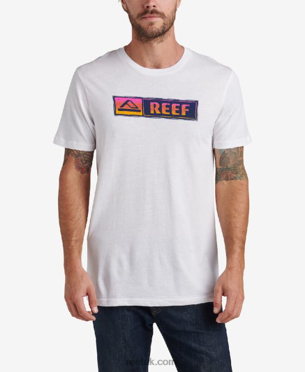 Marshmallow 2286N571 Lucis Short Sleeve Tee Reef Men