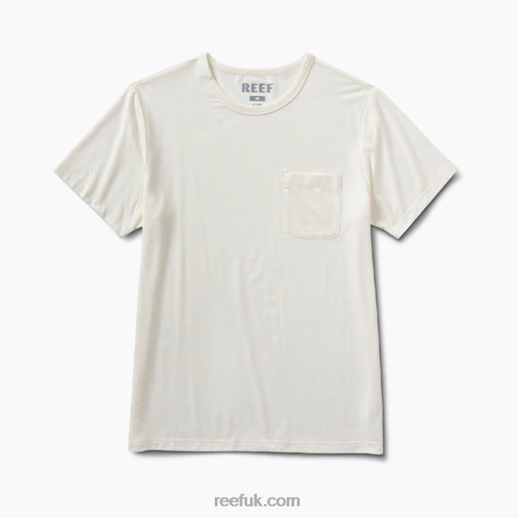 Marshmallow 2286N610 Smith Short Sleeve Pocket Knit Tee Reef Men