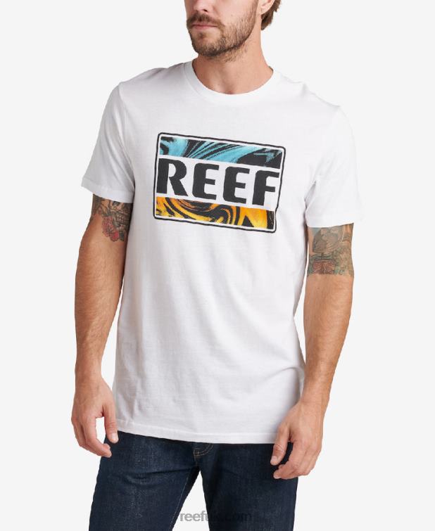 Marshmallow 2286N617 Bengal Short Sleeve Tee Reef Men