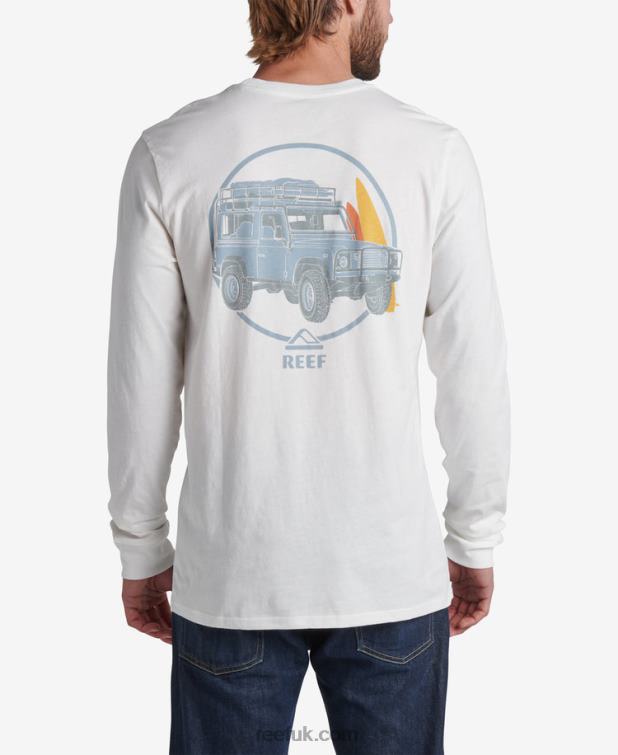 Marshmallow 2286N623 Copen Long Sleeve Tee Reef Men