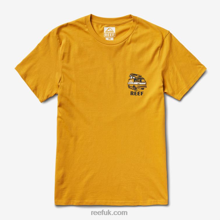 Mineral Yellow 2286N577 Popup Short Sleeve Tee Reef Men