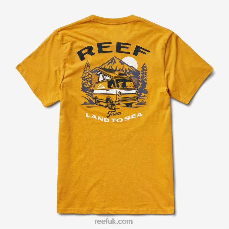 Mineral Yellow 2286N577 Popup Short Sleeve Tee Reef Men