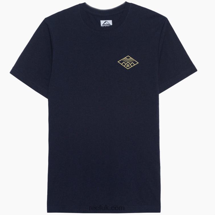 Navy 2286N591 Peaks Recyclo Short Sleeve Tee Reef Men