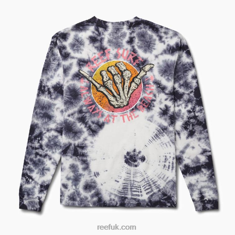Orchid 2286N622 Grim Long Sleeve Tie Dye Tee Reef Men