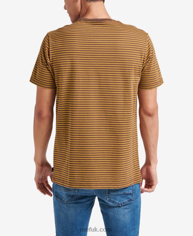 Rain Drum 2286N600 Rumson Short Sleeve Stripe Tee Reef Men