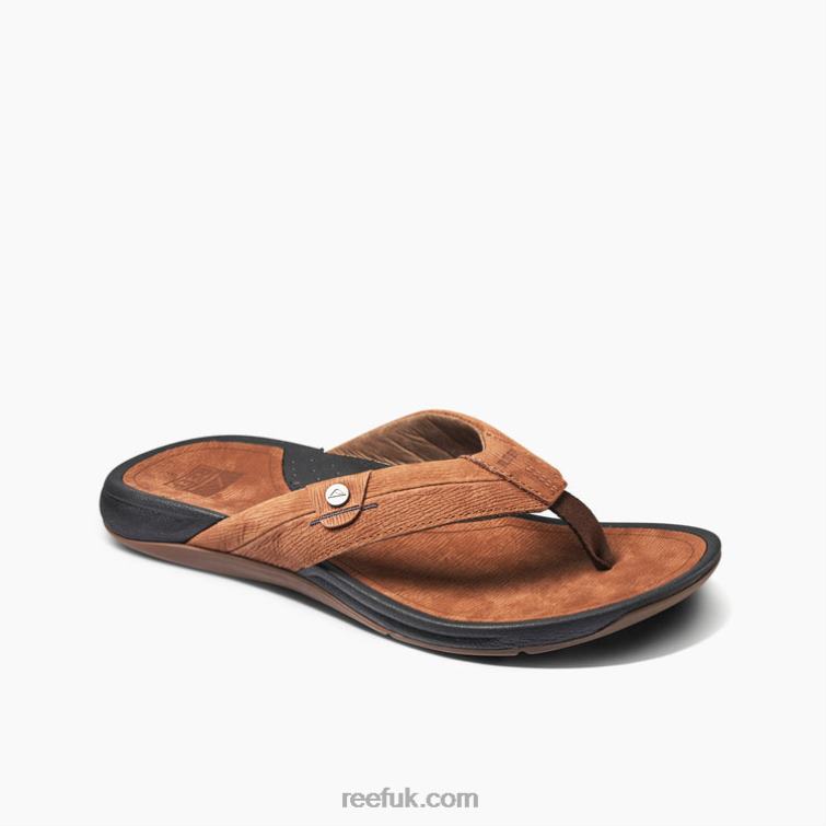 Black/Brown 2286N467 Reef Pacific LeatherMen