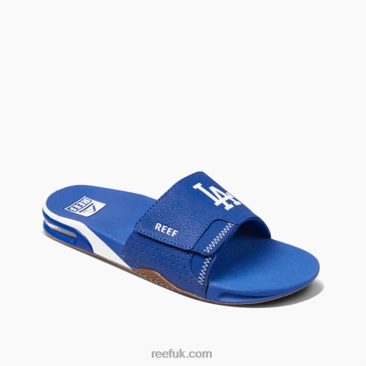 Dodgers 2286N407 Fanning Slide X Mlb Reef Men